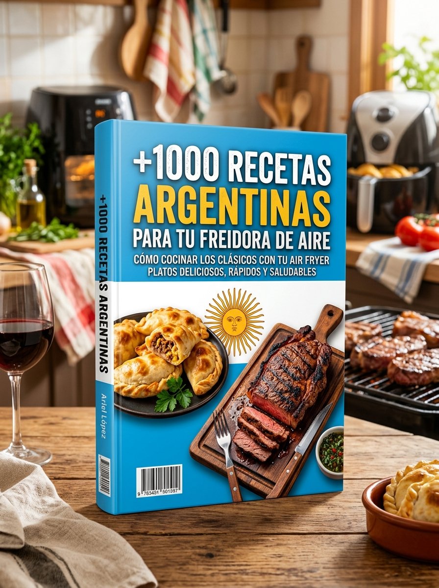 eBook +1000 Recetas Argentinas Para Tu Freidora de Aire
